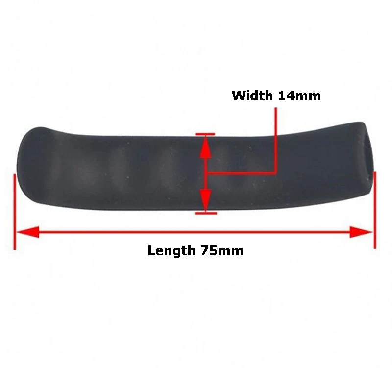 Brake Handle Silicone Sleeve Anti-Slip Brake Lever Protector Cover - RED - Image 3