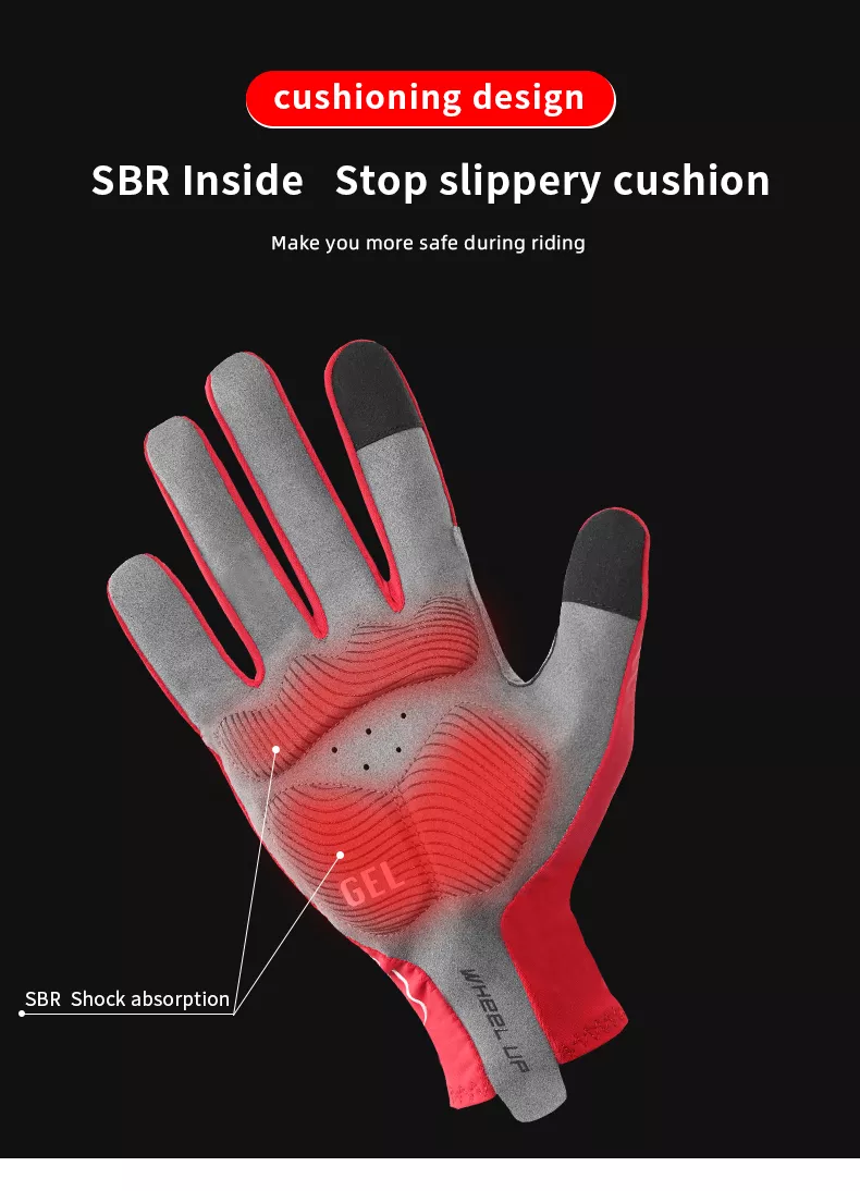 Lycra Full Fingerprint Riding Gloves Outdoor With Touch Screen - Solar Scooters - Image 4