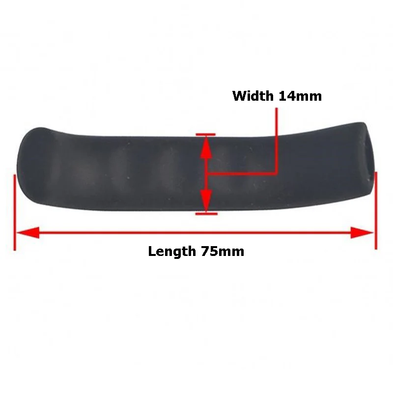 Brake Handle Silicone Sleeve Anti-Slip Brake Lever Protector Cover - BLACK - Image 3