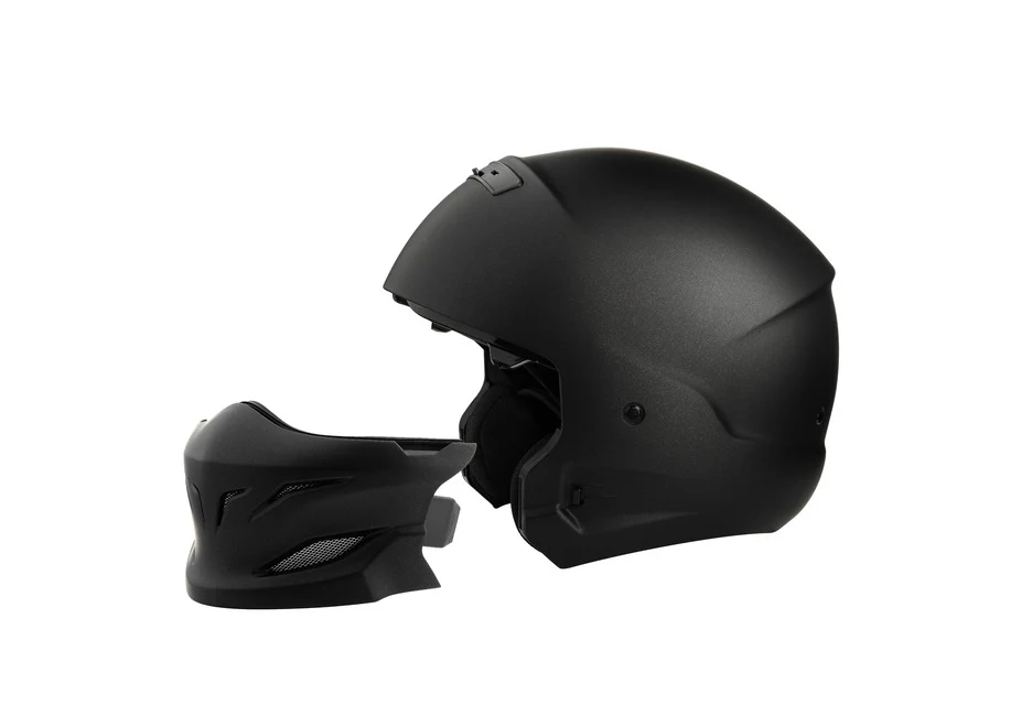 Solar Full Face Helmet - Half Face - With Visor - Image 3