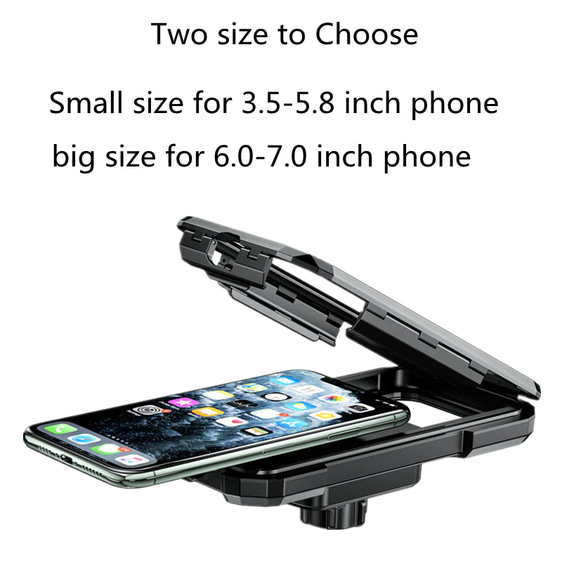 Universal 360° Rotation Waterproof Handlebar Phone Holder -LARGE - Image 2